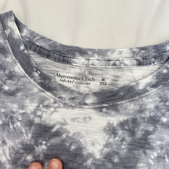 Abercrombie & Fitch Mens Medium Gray Short Sleeve Soft A&F T Tee Shirt - Picture 2 of 6